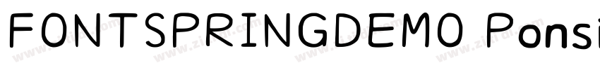 FONTSPRINGDEMO Ponsi字体转换